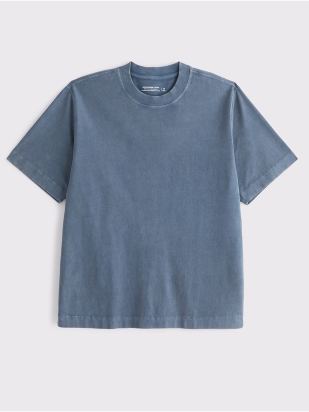 Abercrombie Premium Heavyweight 2.0 Tee 100% Cotton Blue Wash Men’s T Shirt NWT